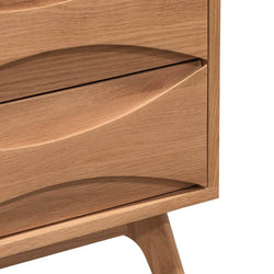 CST6805-OW 2 Drawer Bedside Table - Natural - Furniture Castle
