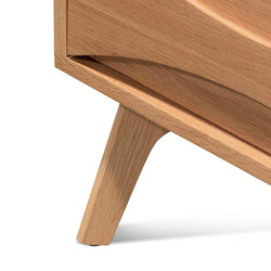 CST6805-OW 2 Drawer Bedside Table - Natural - Furniture Castle