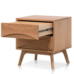 CST6805-OW 2 Drawer Bedside Table - Natural - Furniture Castle