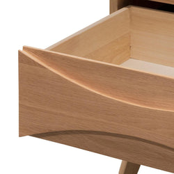 CST6805-OW 2 Drawer Bedside Table - Natural - Furniture Castle