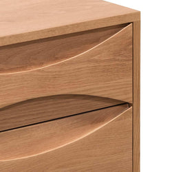 CST6805-OW 2 Drawer Bedside Table - Natural - Furniture Castle