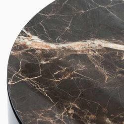 CST6894-IG Round Side Table - Black - Furniture Castle