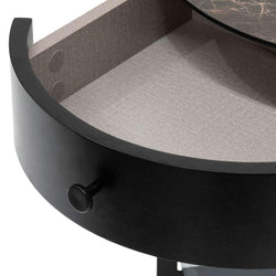 CST6894-IG Round Side Table - Black - Furniture Castle