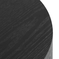 CST8343-DW Bedside Table - Full Black - Furniture Castle
