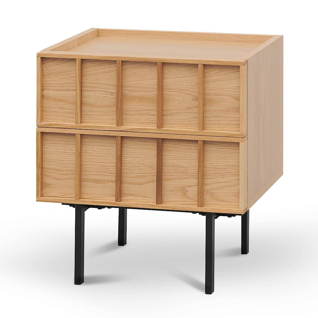 CST8449-KD Bedside Table - Natural - Furniture Castle