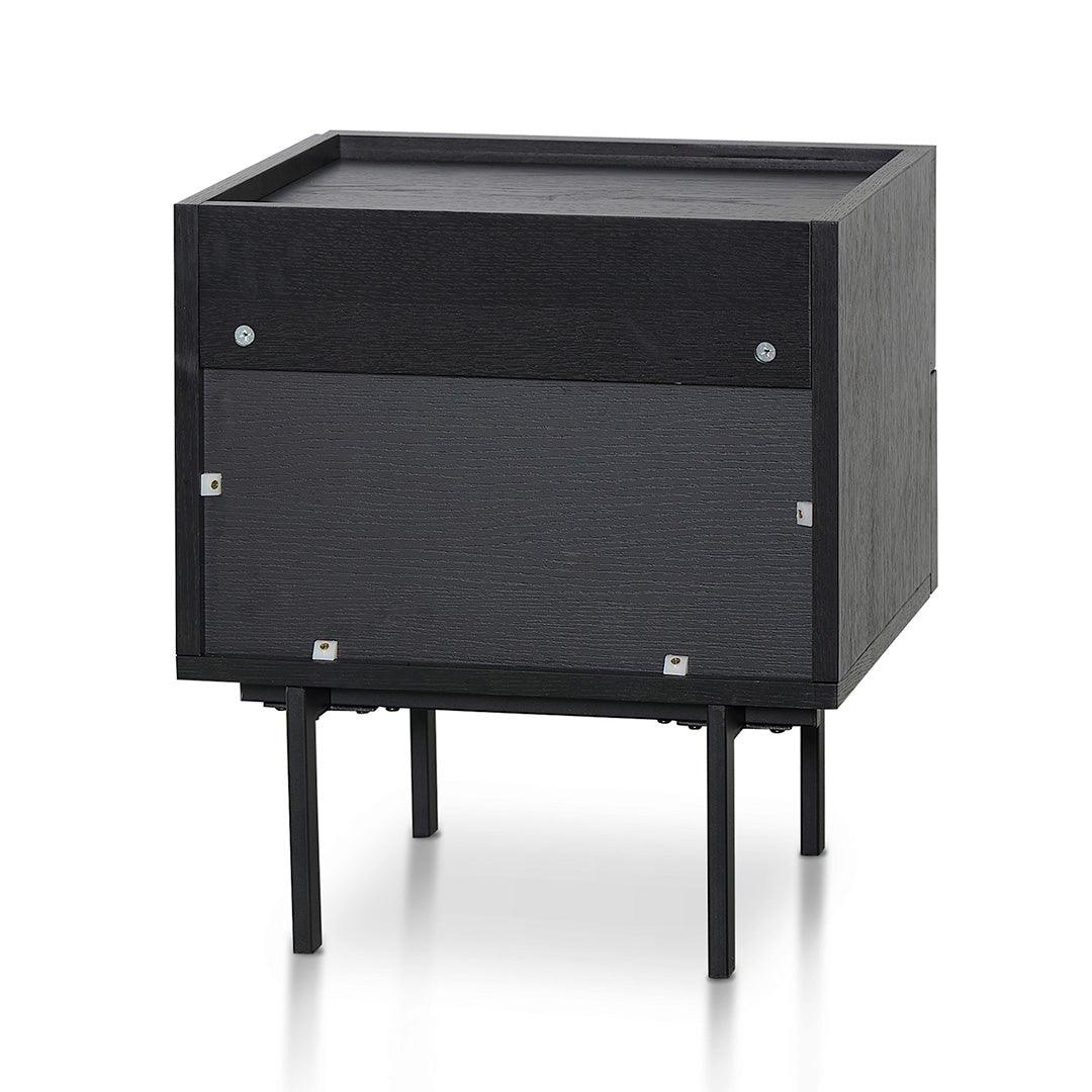 CST8450-KD Bedside Table - Full Black - Furniture Castle