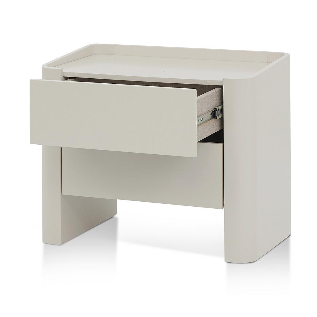CST8454-IG Bedside Table - Light Grey - Furniture Castle