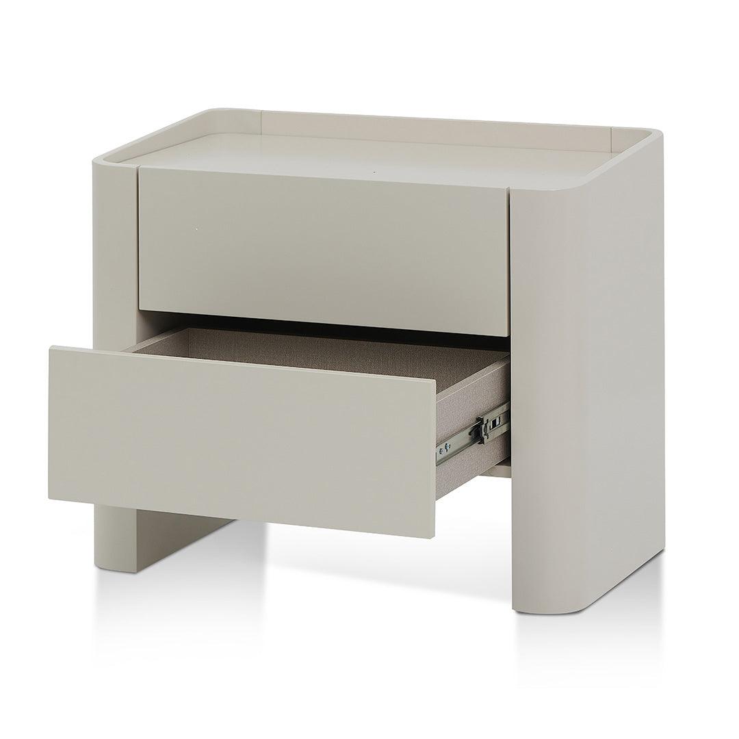 CST8454-IG Bedside Table - Light Grey - Furniture Castle