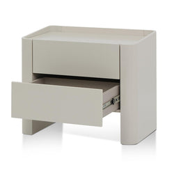 CST8454-IG Bedside Table - Light Grey - Furniture Castle