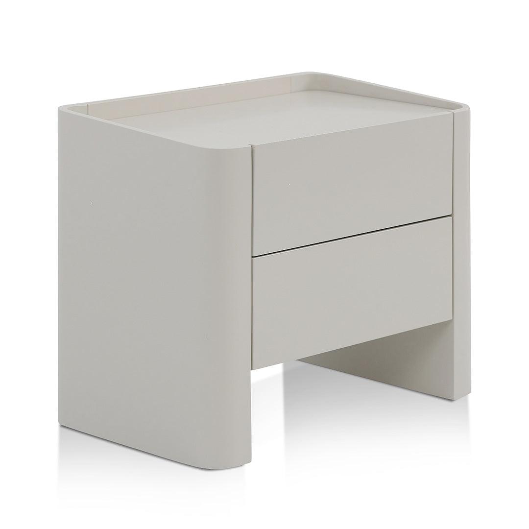 CST8454-IG Bedside Table - Light Grey - Furniture Castle