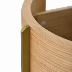 CST8555-CN 46cm Round Bedside Table - Natural - Furniture Castle