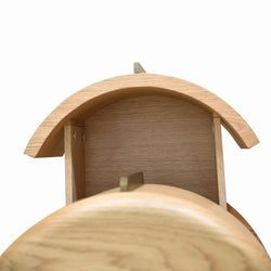 CST8555-CN 46cm Round Bedside Table - Natural - Furniture Castle