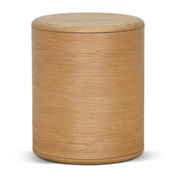 CST8555-CN 46cm Round Bedside Table - Natural - Furniture Castle