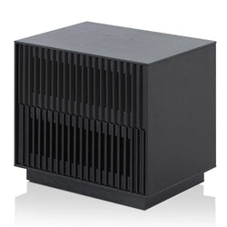 CST8577-DW Bedside Table - Full Black - Furniture Castle