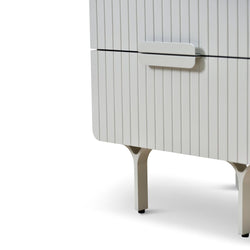 CST8635-IG Bedside Table - Light Grey - Furniture Castle