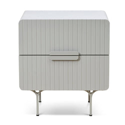 CST8635-IG Bedside Table - Light Grey - Furniture Castle