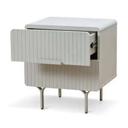 CST8635-IG Bedside Table - Light Grey - Furniture Castle