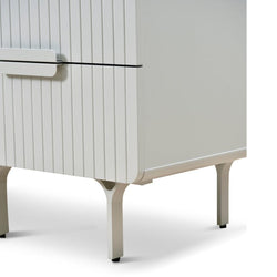 CST8635-IG Bedside Table - Light Grey - Furniture Castle