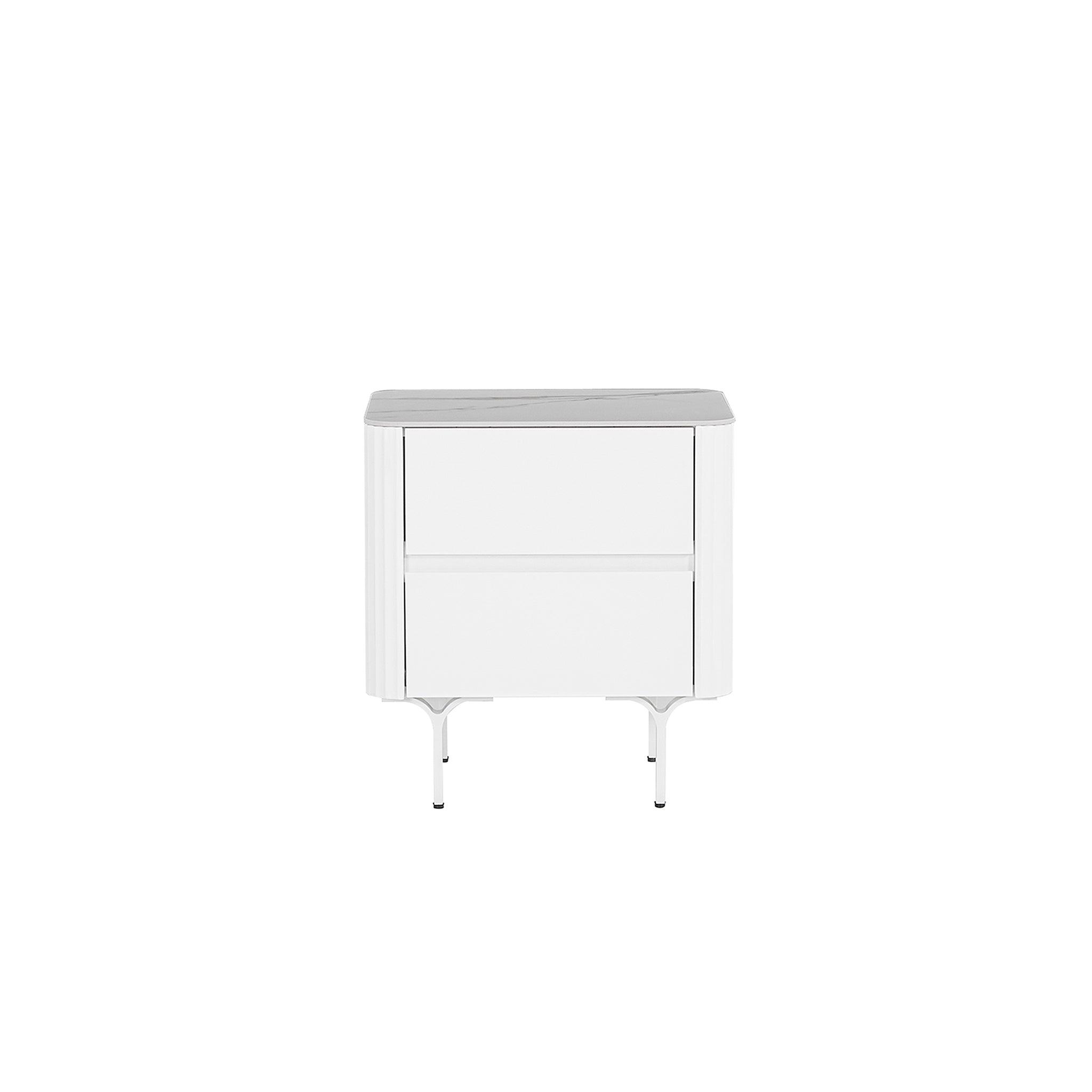 CST8636-IG Bedside Table - White - Furniture Castle