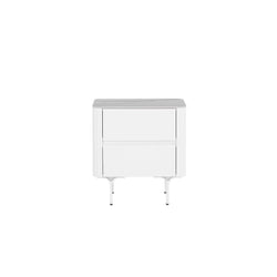 CST8636-IG Bedside Table - White - Furniture Castle
