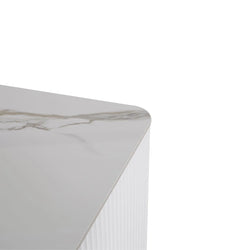 CST8636-IG Bedside Table - White - Furniture Castle