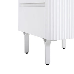 CST8636-IG Bedside Table - White - Furniture Castle