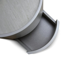 CST8637-IG Bedside Table - Light Grey - Furniture Castle