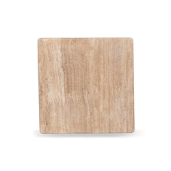 CST8712-RB 50cm Travertine Top Side Table - Natural - Furniture Castle