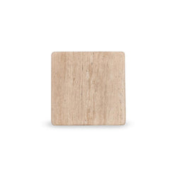 CST8713-RB 42cm Travertine Top Side Table - Natural - Furniture Castle