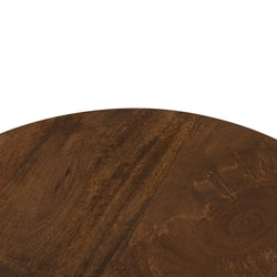 CST8720-RB 40cm Round Side Table - Walnut - Furniture Castle
