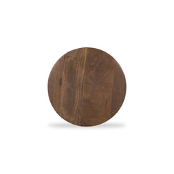 CST8720-RB 40cm Round Side Table - Walnut - Furniture Castle