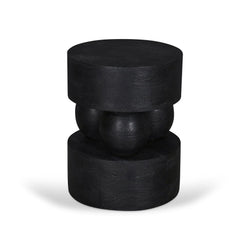 CST8721-RB 40cm Round Side Table - Black - Furniture Castle