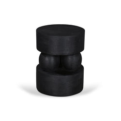 CST8721-RB 40cm Round Side Table - Black - Furniture Castle