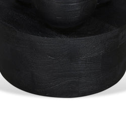 CST8721-RB 40cm Round Side Table - Black - Furniture Castle