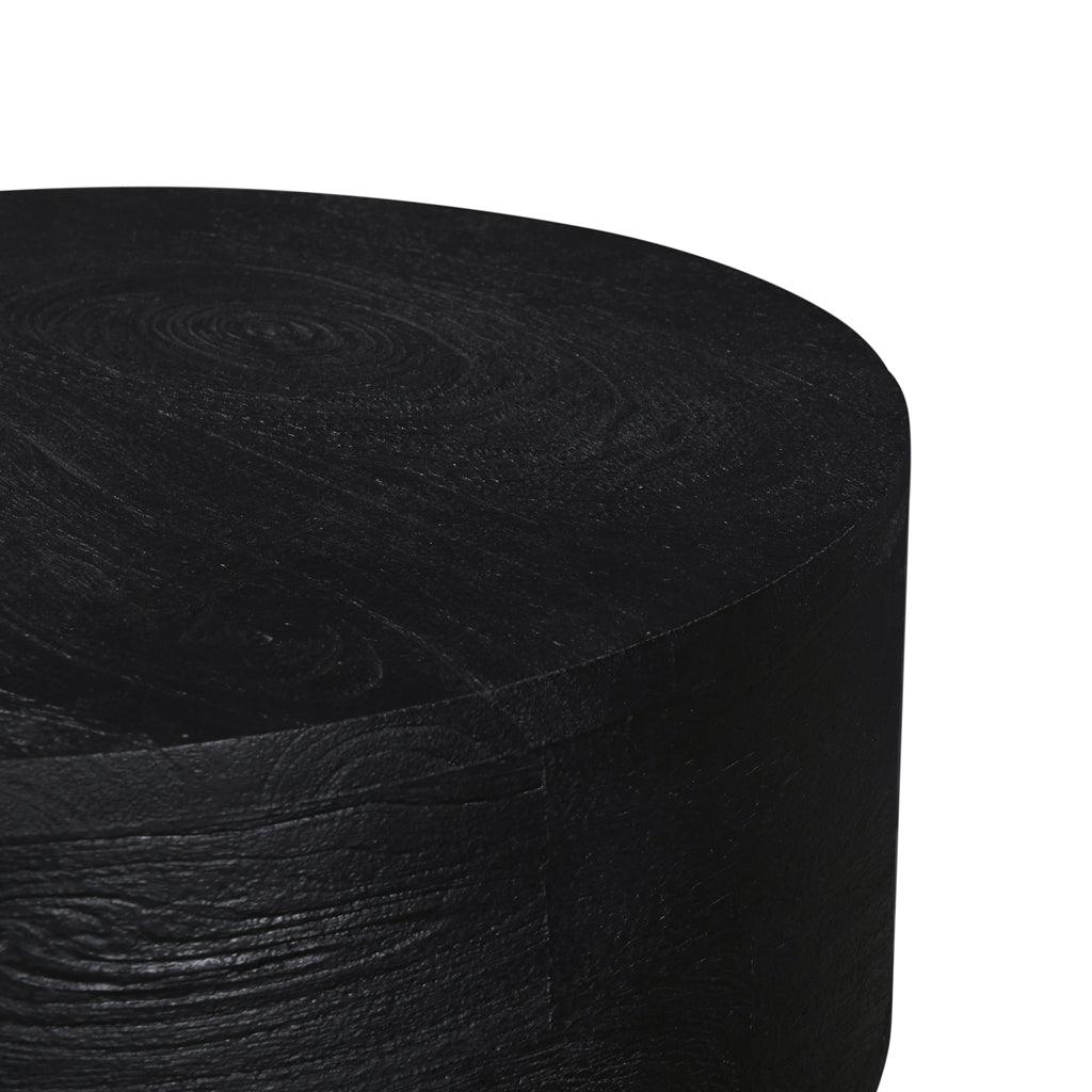 CST8721-RB 40cm Round Side Table - Black - Furniture Castle
