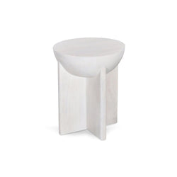 CST8725-RB 40cm Round Side Table - Cafe White - Furniture Castle