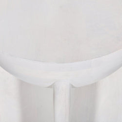 CST8725-RB 40cm Round Side Table - Cafe White - Furniture Castle