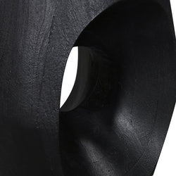 CST8730-RB 40cm Round Side Table - Full Black - Furniture Castle
