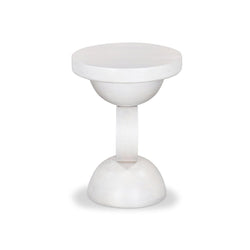 CST8731-RB 38cm Round Side Table - Cafe White - Furniture Castle