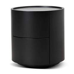 CST8850-IG Bedside Table - Full Matte Black - Furniture Castle
