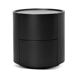 CST8850-IG Bedside Table - Full Matte Black - Furniture Castle