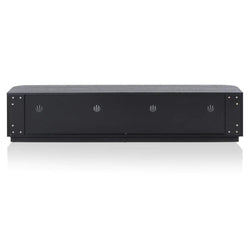 Curved 2m TV Unit - Full Black - Furniture Castle