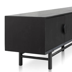 Eddie 2.1m Entertainment TV Unit - Black - Furniture Castle