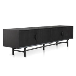 Eddie 2.1m Entertainment TV Unit - Black - Furniture Castle