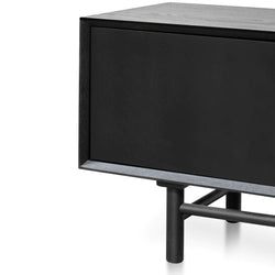 Eddie 2.1m Entertainment TV Unit - Black - Furniture Castle