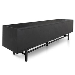 Eddie 2.1m Entertainment TV Unit - Black - Furniture Castle