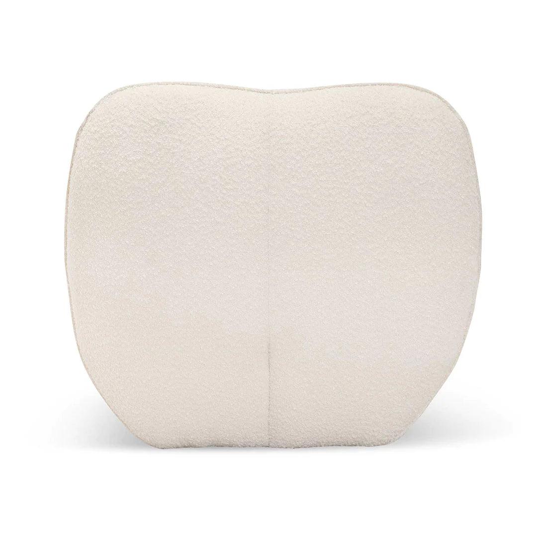 Eddie Lounge Chair - Ivory White Boucle - Furniture Castle
