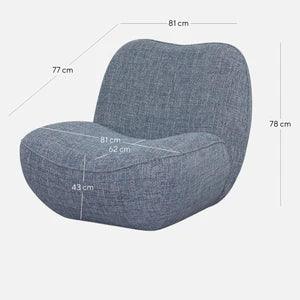 Eddie Lounge Chair - Moss Blue - Furniture Castle