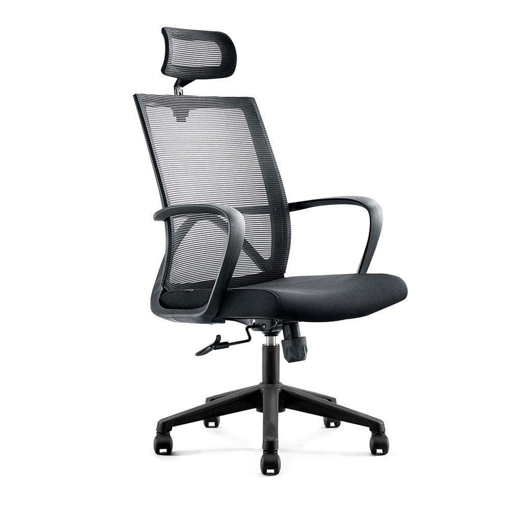 ERIK Executive Office Chair with Headrest- Black - Furniture Castle