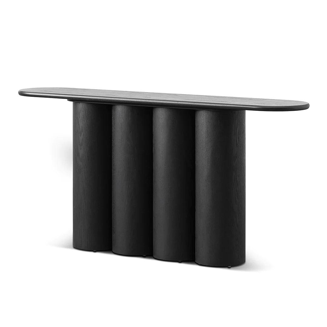 Ester 1.7m Console Table - Full Black - Furniture Castle